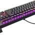 Клавиатура Oklick 970G Dark Knight,  USB, черный + серебристый [499578]